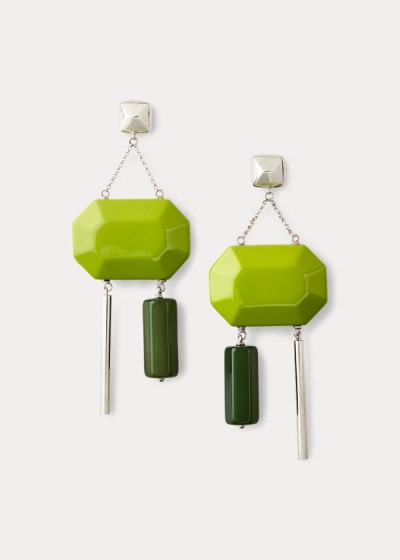 Pendientes Ralph Lauren Mujer Verdes - Modernist Silver - SHRBF3024